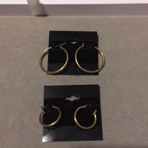 Gold plated earrings